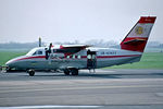 UR-67477 @ EGBJ - UR-67477   Let L-410 UVP Turbolet [841302] (Universal Avia) Staverton~G 13/04/1996 . Seen here with normal door. Another image shows a parachutist door.