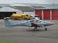 G-TACN @ EGBJ - Taxing to RW 27 at Gloucestershire Airport. - by James Lloyds