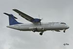 HA-KAO @ EBAW - Landing at Antwerp Airport on a rainy day. - by Jef Pets