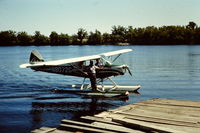 N8072C - LWM seaplane base on Merrimack River circa 1960 - by Michael Rush