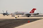 165195 @ KBOI - Taxiing off north GA ramp. VMFA-232 Red Devils, MCSA Miramar, CA. - by Gerald Howard