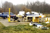 OO-SMO @ EBGT - Landed short due to fuel starvatation...Dismanteled on the spot for transport by road towards its homebase where it was restored. It was put back in service but crashed again years later with fatal outcome... - by joannes van mierlo