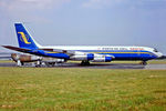 N457PC @ EGSS - N457PC   Boeing 707-323B [20178] (Denver Ports Of Call) Stansted~G 06/07/1984 - by Ray Barber
