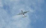 169533 @ EGFH - USMC KC-130J aircraft coded BH-533 of VMGR-252 eastbound circa 24000 feet over Swansea Airport. - by Roger Winser