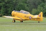 F-AZVN @ LFFQ - North American T-6G Texan, Landing rwy 28, La Ferté-Alais airfield (LFFQ) Airshow 2016 - by Yves-Q