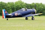 F-AZHD @ LFFQ - North American NA-68, Taxiing to parking area, La Ferté-Alais (LFFQ) Air show 2016 - by Yves-Q