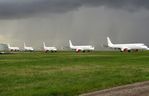 G-FBEI @ EGSH - G-FBEI, G-FBEJ, G-FBEH, G-FBEF and G-FBEG stored North Side.