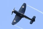 F-AZXJ @ LFFQ - Hawker Sea Fury FB.11, On display, La Ferté-Alais Airfield (LFFQ) Air show 2016 - by Yves-Q