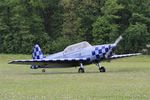D-EEBH @ LFFQ - Zlin Z-526F Trener Master, Taxiing to parking area, La Ferté-Alais airfield (LFFQ) Air show 2016 - by Yves-Q