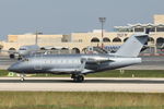 9H-MAJ @ LMML - Bombardier Challenger 604 9H-MAJ Elitavia - by Raymond Zammit