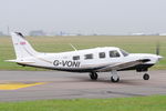 G-VONI @ EGSH - Leaving Norwich for Gloucester. - by keithnewsome