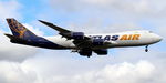 N856GT @ YMML - Atlas Air N856GT operating as Qantas flight QF7554 heavy on short final to Melbourne runway 16