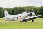 F-AZHK @ LFFQ - Douglas AD-4N Skyraider, Taxiing, La Ferté-Alais airfield (LFFQ) Airshow 2015 - by Yves-Q