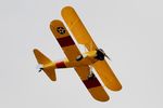 F-AZJR @ LFFQ - Boeing PT-13D Kaydet (E75), On display, La Ferté-Alais Airfield (LFFQ) Air show 2015 - by Yves-Q