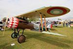 LX-NIE @ LFFQ - Nieuport 28 C.1 Replica, Static display, La Ferté-Alais airfield (LFFQ) Air show 2015 - by Yves-Q