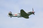 F-AZXZ @ LFFQ - Yakovlev YAK-3UA Replica, Take off rwy 28, La Ferté-Alais Airfield (LFFQ) Air show 2015 - by Yves-Q