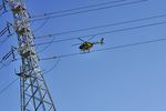 N775SH @ SQL - PG&E checking the lines San Mateo Bridge California 2020. - by Clayton Eddy