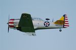 F-AZMP @ LFFQ - North American T-6G Texan, On display, La Ferte-Alais Airfield (LFFQ) air show 2012 - by Yves-Q