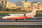 YU-TBA @ LMML - Cessna560XL Citation XLS YU-TBA Swisslion - by Raymond Zammit