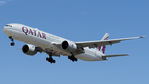 A7-BAS @ YPPH - Boeing 777-300ER sn 410627-497. Qatar A7-BAS YPPH final rwy 06 06 November 2020.