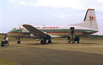 G-AZSU @ EGFH - Dan-Air Skyways HS748 at Swansea Airport Summer 1972 . - by Roger Winser