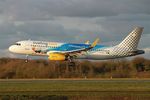 EC-MLE @ LFRB - Airbus A320-232, Landing rwy 25L, Brest-Bretagne airport (LFRB-BES) - by Yves-Q
