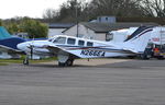 N266EA @ EGTF - Beech 58 Baron at Fairoaks.