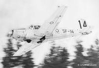 SF-14 - I took this photo in Räyskälä, Finland. This flight took place in the late sixties. It was airforce pilot training going on. - by Juhani Länsiluoto