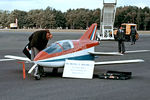 F-WZAV @ EGLF - F-WZAV   Bede BD-5J [5-0005] Farnborough~G 10/09/1976 - by Ray Barber