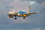 EC-MLE @ LFRB - Airbus A320-232, Short approach rwy 25L, Brest-Bretagne airport (LFRB-BES) - by Yves-Q