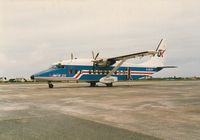 G-BLPV @ GCI - Air UK Shorts 360 at Guernsey - by Jeremy Masterman