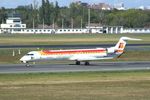 EC-JZV @ EDDT - Bombardier CRJ-900 (Canadair CL-600-2D24) of Iberia Regional / Air Nostrum at Berlin-Tegel airport