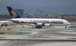 9V-SKL @ KLAX - Singapore A380 - by Florida Metal