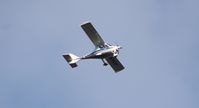 G-KFLY - Snapped this as it was flying over the river Great Ouse between Swavesey and Over in Cambridgeshire on 28th February 2021. 
I used a Canon 200D and an old pre-digital Canon EOS 75-300 zoom lens. - by Andrew Pullen