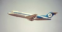 OO-DJB @ EBBR - T/O EBBR 25R scan/slide - by Joannes Van Mierlo