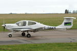 G-DAKM @ EGSH - Arriving at Norwich.