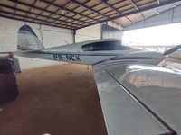 PR-NEK @ SNPA - White with gold and blue stripes, with a casa written on the rudder. - by DH aviation school