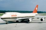 HB-IGC @ LSZH - Swissair B743 pushed back for departure - by FerryPNL