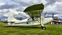 N90531 @ S43 - One of the 3 or 4 clipped wing Aeronca Champs, registered as experimental, at Harvey Field as hangar is cleaned - by Mark Peterson