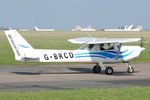 G-BRCD @ EGSH - Leaving Norwich for North Weald. - by keithnewsome