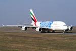 A6-EOT @ LOWW - Emirates Airbus A380 - by Thomas Ramgraber