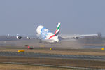 A6-EOT @ LOWW - Emirates Airbus A380 - by Thomas Ramgraber