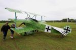 F-AZVD @ LFFQ - Fokker BV Dr.1, La Ferté-Alais airfield (LFFQ) Airshow 2016 - by Yves-Q