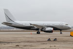 LX-GVV @ KMKE - A private Airbus A319 sits at the MKE Signature ramp.