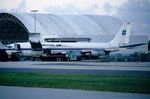 N722GS @ KMIA - Millon Air B707 being loaded for next flight. - by FerryPNL
