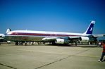 N728Q @ LFPB - Skystar B707 as static display at Paris Air Show 1985 - by FerryPNL