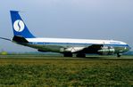 OO-SJM @ EBBR - Sabena B707 about to take-pff - by FerryPNL