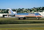 N708AA @ KSAN - American B727 about to line-up - by FerryPNL
