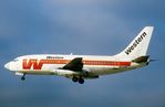 N4505W @ KLAX - Western B732 on short approach - by FerryPNL