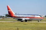 N321AU @ KAUS - USAir B732 taxiing for departure - by FerryPNL